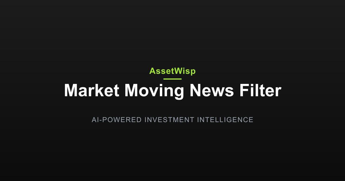 How AssetWisp Filters Market-Moving News