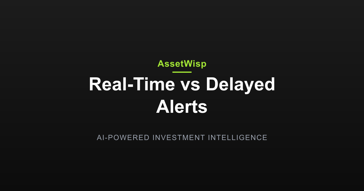 Real-Time vs Delayed: How Fast Alerts Fire