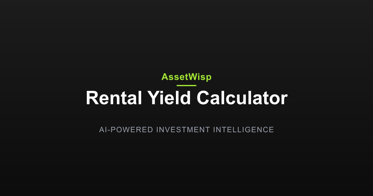 Rental Yield Calculator: Estimate Your Returns