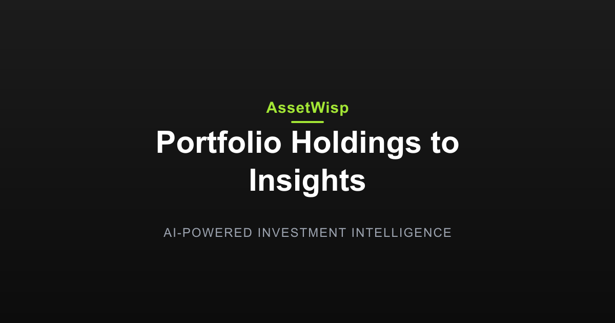 From Holdings to Insights: Your Portfolio in Action
