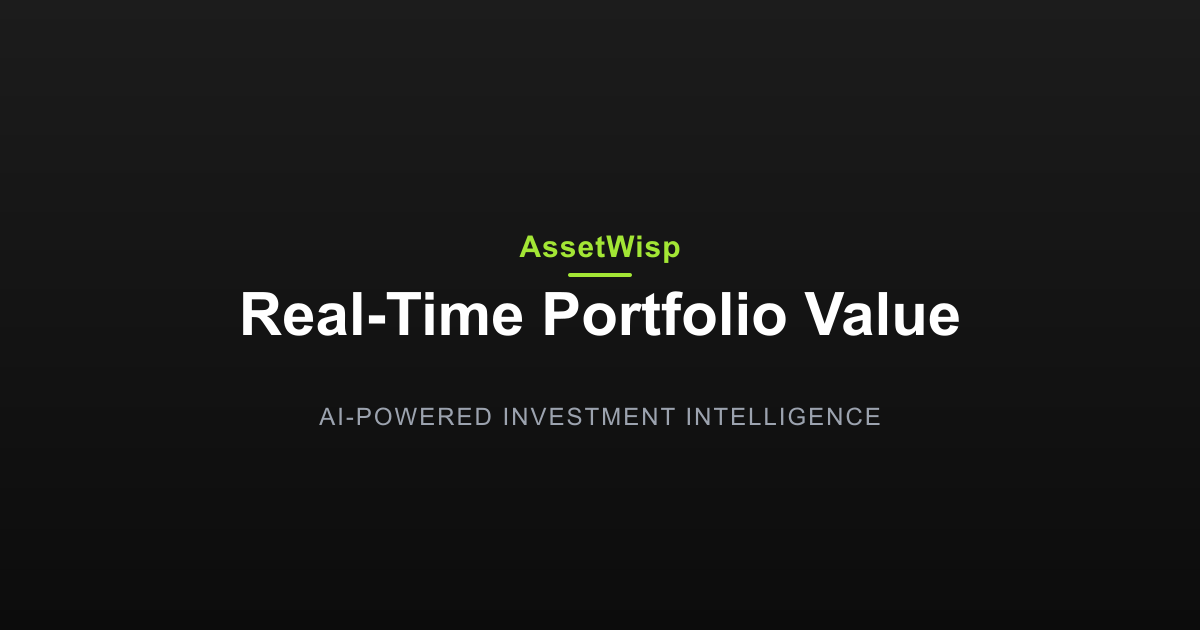 How AssetWisp Calculates Real-Time Portfolio Value