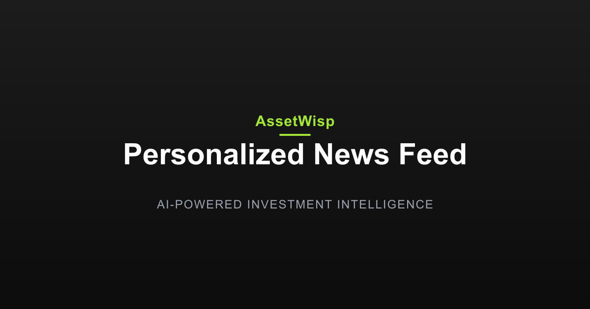 Personalized News Feed: News Matched to Holdings