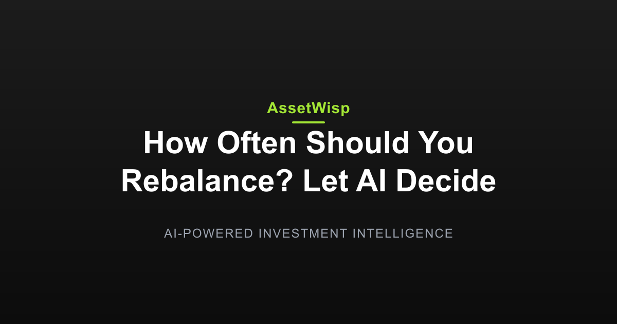 How Often to Rebalance: Let AI Portfolio Tools Decide