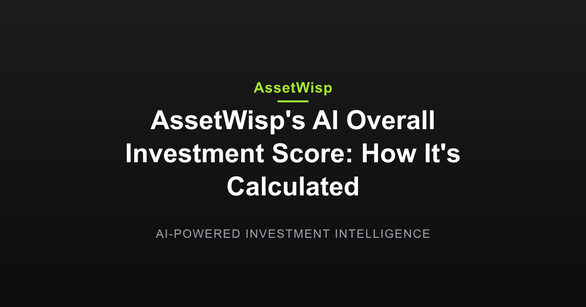 AssetWisp's AI Overall Investment Score: How It's Calculated