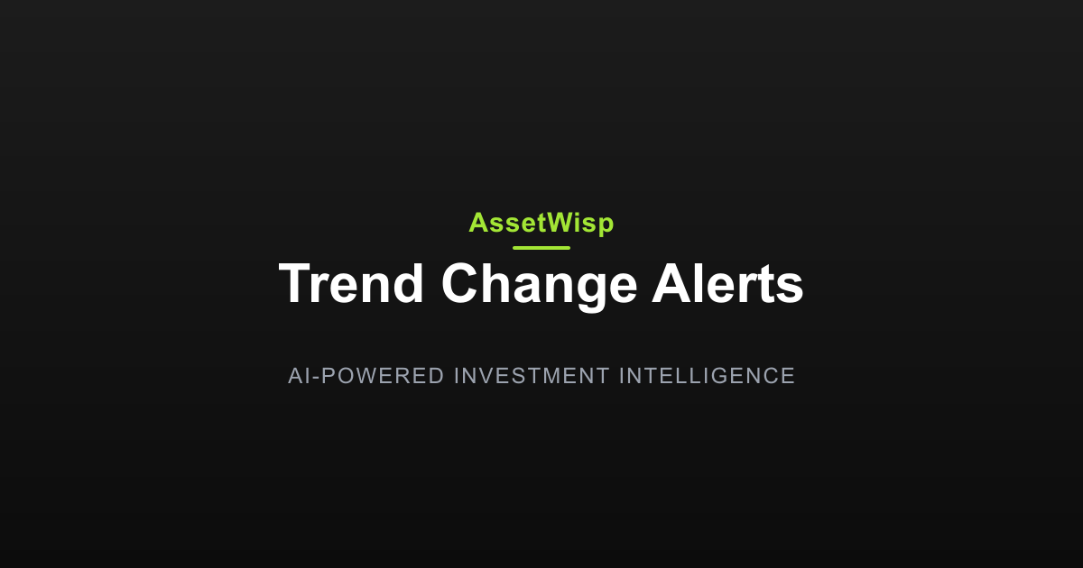 Trend Change Alerts: Knowing When a Trend Shifts